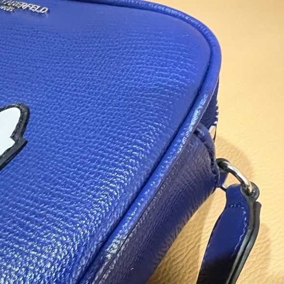 Karl Lagerfeld Cobalt Blue Crossbody Camera Bag - Picture 9 of 9